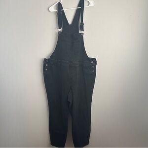 Torrid premium size 26r black denim overalls 3x / 26 3xl